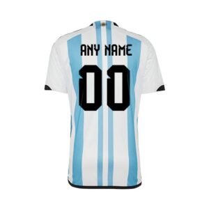 Argentina Home 3 star World Cup Jersey Kit 2022 23 Customizable 1
