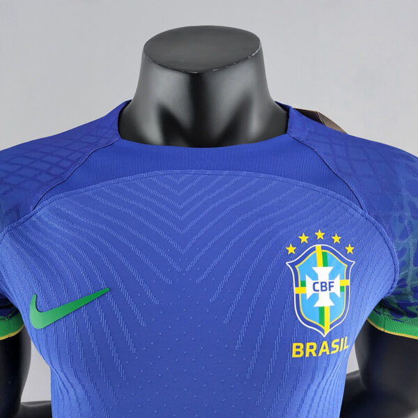 Brazil Away World Cup Jersey Kit 2022 23 Player Version – Customizable 3
