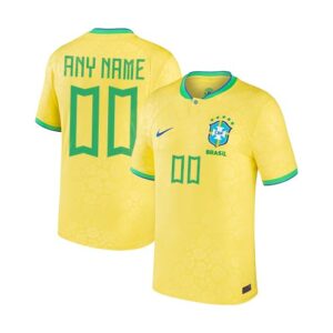 Brazil Home World Cup Jersey Kit 2022 23 Customizable