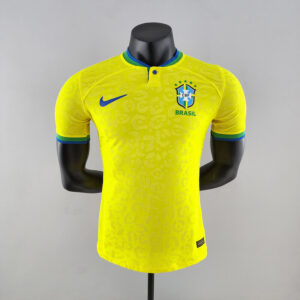 Brazil Home World Cup Jersey Kit 2022 23 Player Version – Customizable