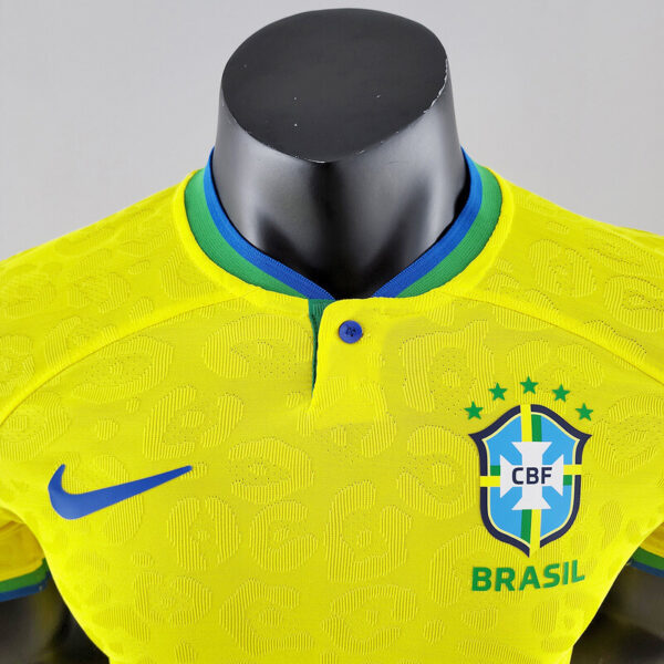 Brazil Home World Cup Jersey Kit 2022 23 Player Version – Customizable 4