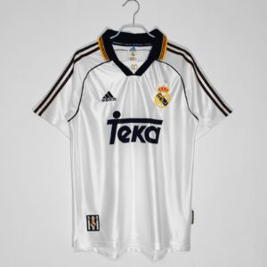 Real Madrid Home 1998 99 Retro Jersey