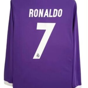 Real Madrid Away Ronaldo 2016 17 Full Sleeve Retro Jersey 1