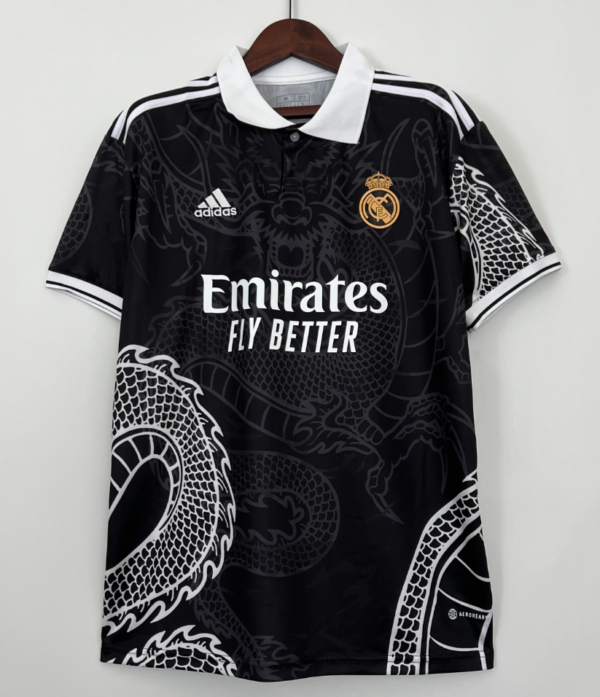 Real Madrid Special Edition Dragon Black Jersey 2022 23 Customizable