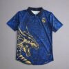 Real Madrid Blue Golden Dragon Jersey 1